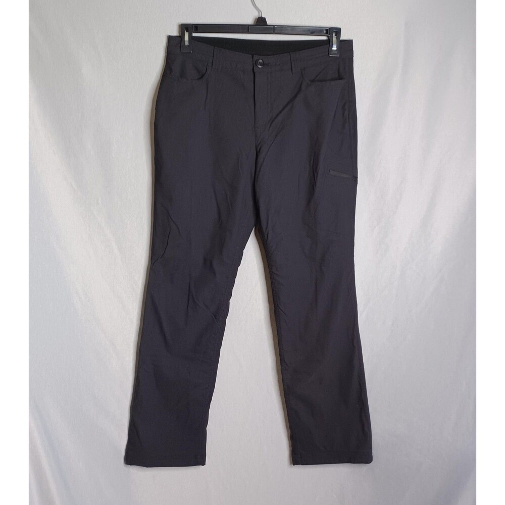 Eddie Bauer Snow Pants Womens 10 Black Fleece Lined Insulated Stretch Hiking